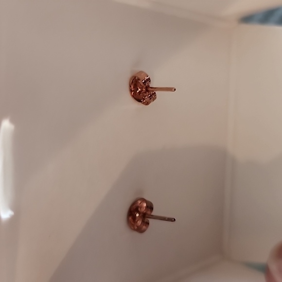 Earrings, Harper Grace, 18kt gold over sterling, New in Box - Picture 3 of 4